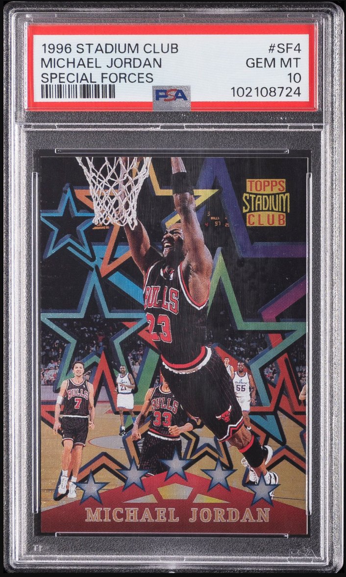 1996-97 Stadium Club Special Forces #SF4 Michael Jordan &mdash; Front