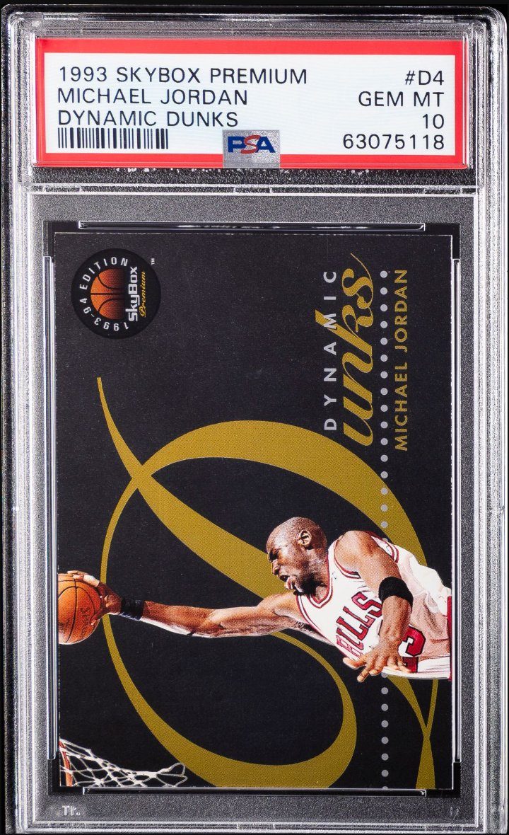 1993-94 SkyBox Premium Dynamic Dunks #D4 — Front