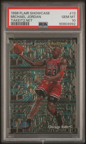 1998-99 Flair Showcase Takeit2.net #13 front