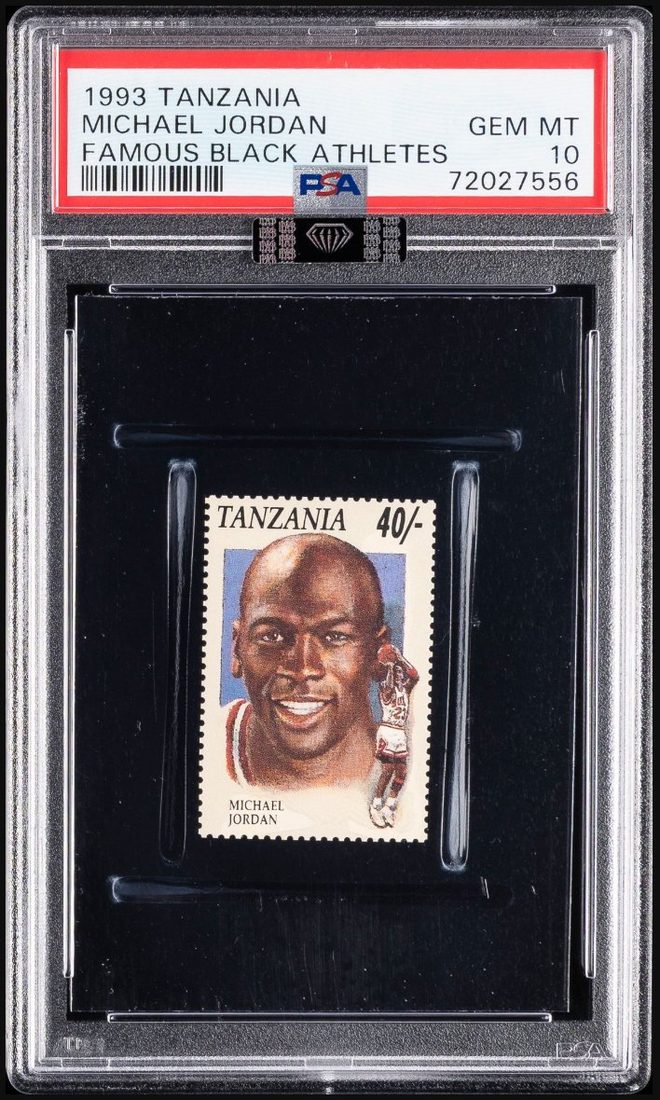 1993 Tanzania Famous Black Athletes Stamp Michael Jordan &mdash; Stamp