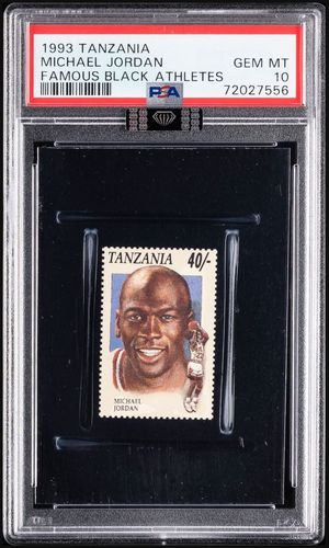 1993 Tanzania Famous Black Athletes Stamp front