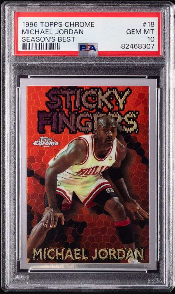 1996-97 Topps Chrome Sticky Fingers #18 — Front