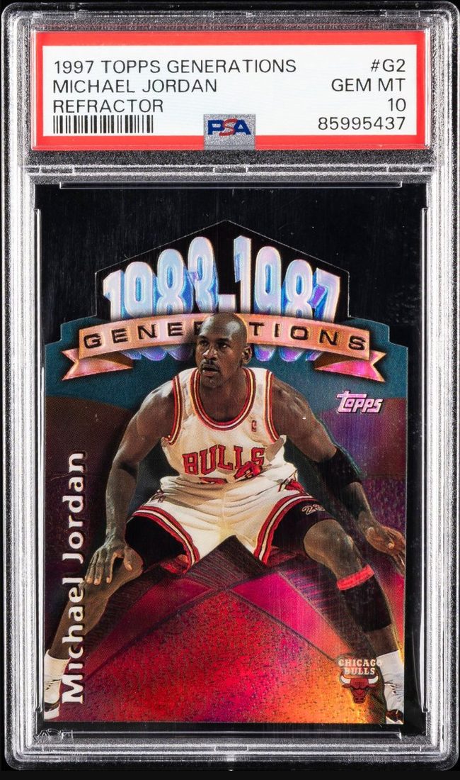 1997-98 Topps Generations Refractor #G2 Michael Jordan &mdash; Front