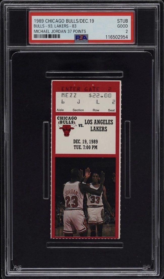 1989 Bulls vs Lakers · Jordan 37 front