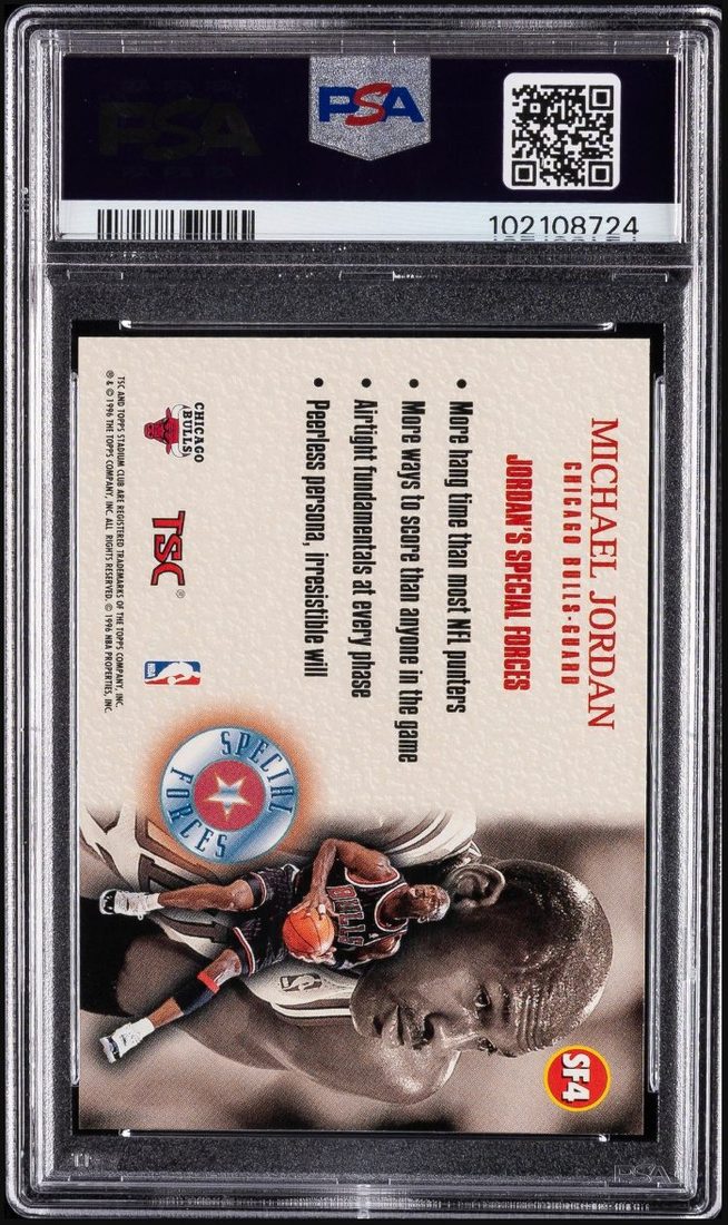 1996-97 Stadium Club Special Forces #SF4 Michael Jordan &mdash; Back