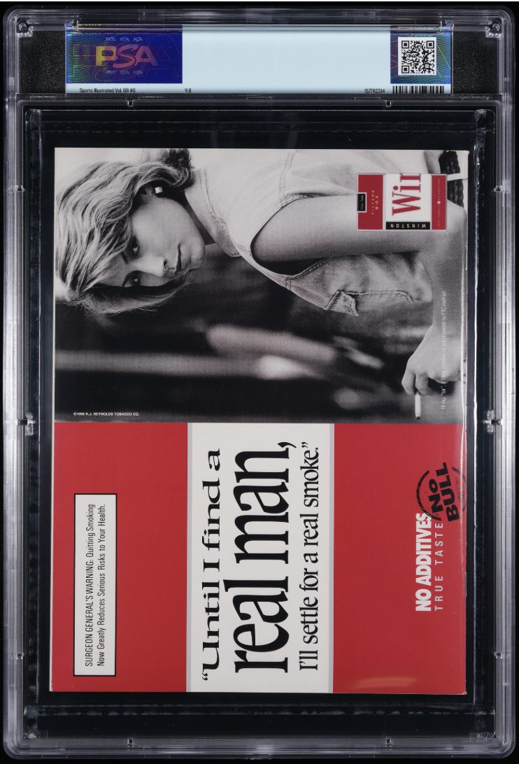 Sports Illustrated PSA slab reverse