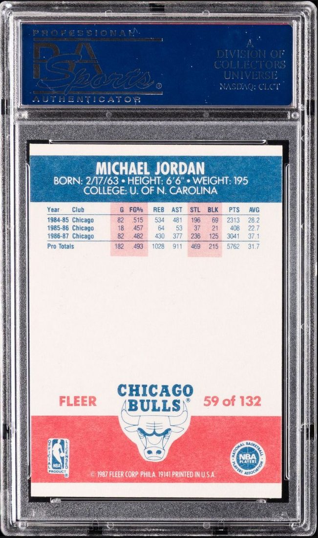 1987 Fleer #59 — Back