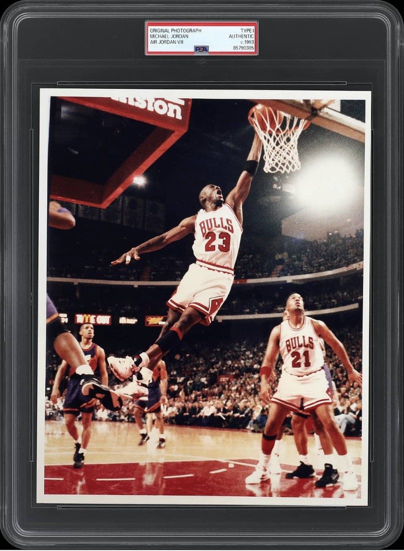 1993 Michael Jordan AJ8 vs Phoenix Suns Type 1 photograph front