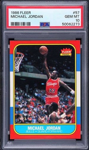 1986 Fleer Michael Jordan Rookie #57 — Front