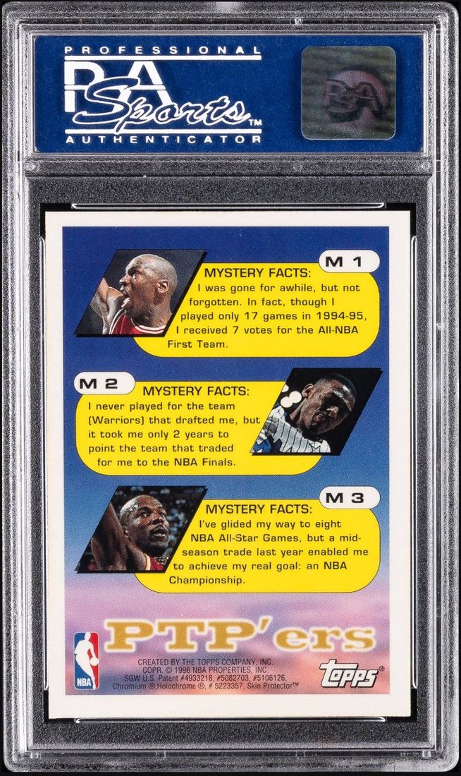 1995 Topps Mystery Finest Refractor #M1 — Back