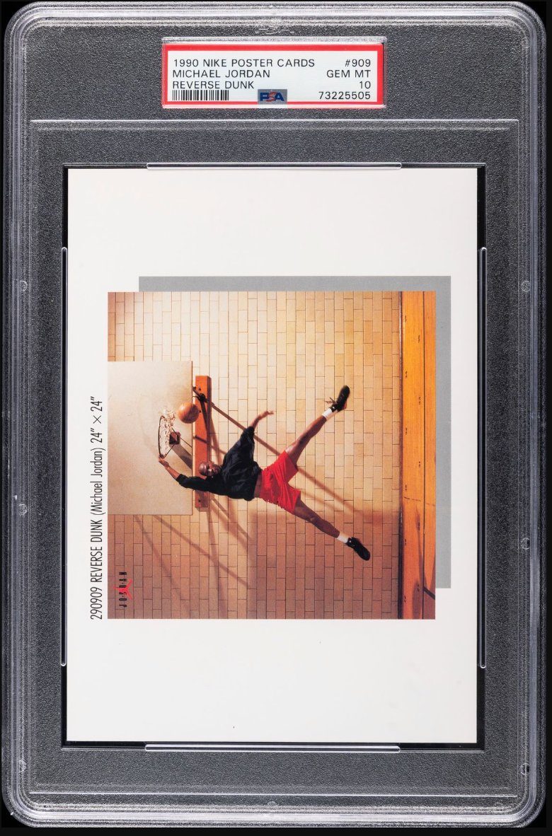 1990 Nike Poster Card #909 Reverse Dunk — Front