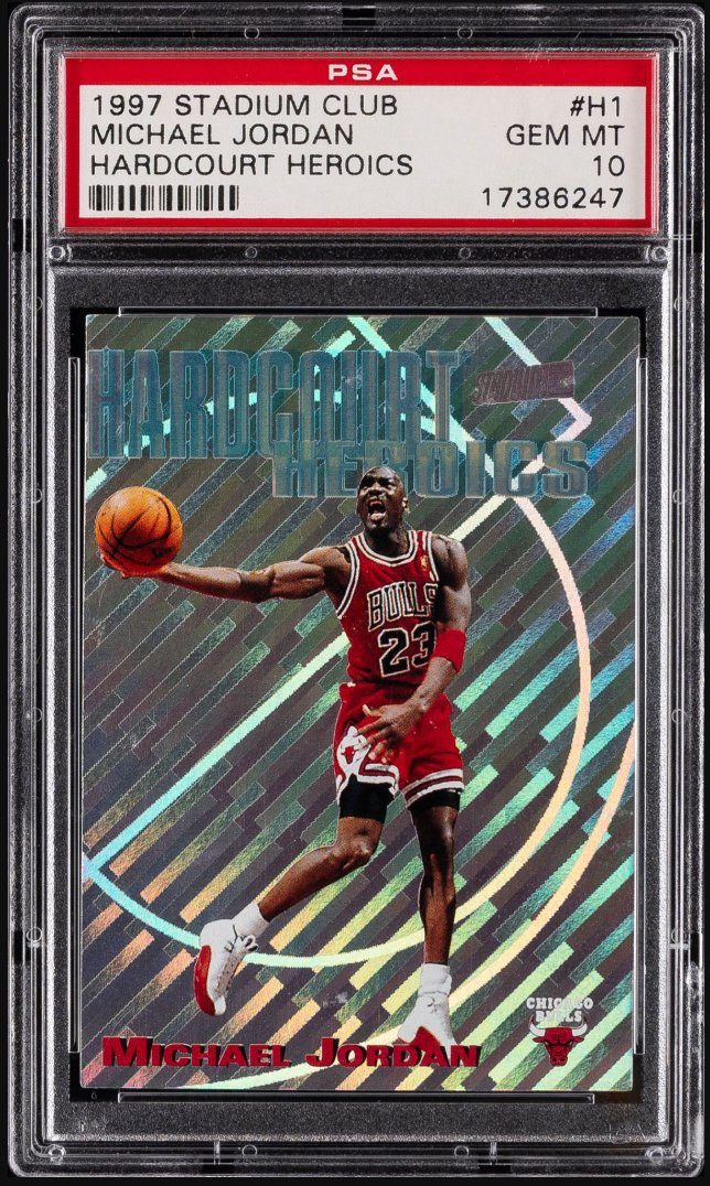 1997-98 Stadium Club Hardcourt Heroics #H1 Michael Jordan &mdash; Front