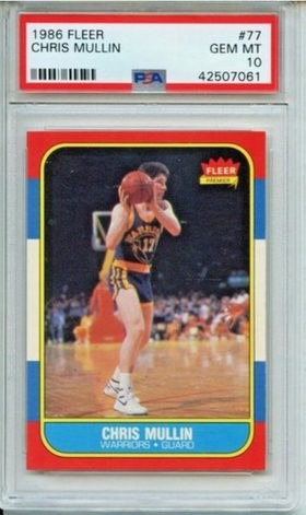 1986 Fleer #77 Chris Mullin PSA 10