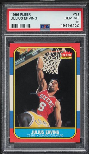 1986 Fleer #31 Julius Erving PSA 10