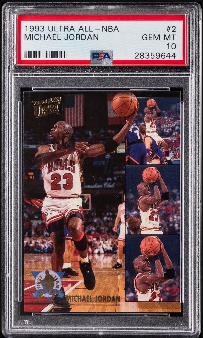 1993-94 Fleer Ultra All-NBA Team #2 Michael Jordan &mdash; Front