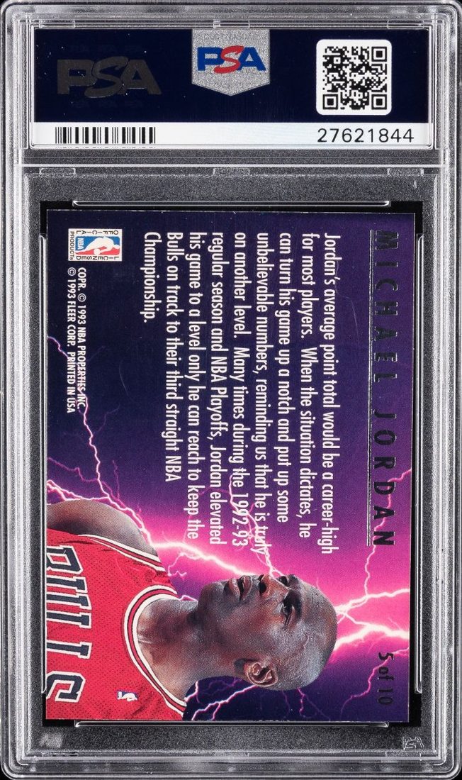 1993 Ultra Scoring Kings #5 — Back
