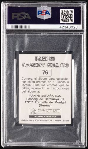 1988 Panini Spanish Sticker #76 back