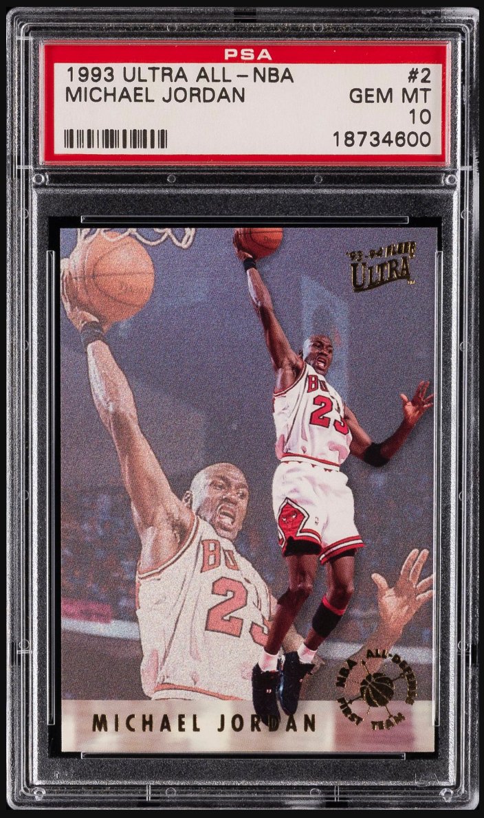 1993-94 Fleer Ultra All-Defensive #2 Michael Jordan &mdash; Front