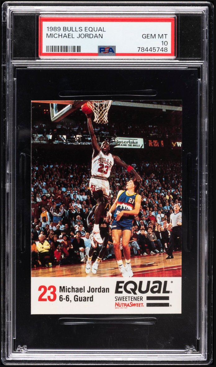 1989-90 Bulls Equal (NutraSweet) Michael Jordan &mdash; Front