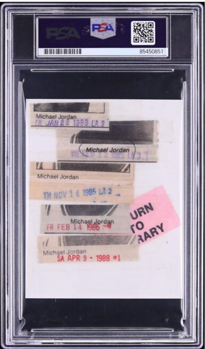 1984-85 MJ Rookie Type 1 — back