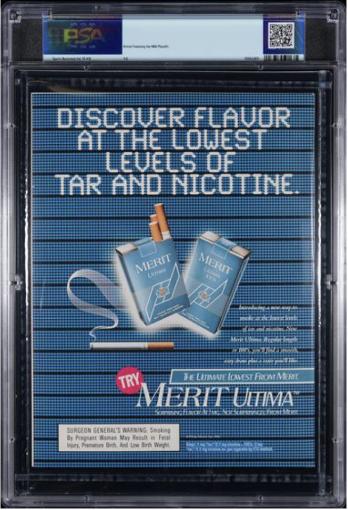 Sports Illustrated PSA slab reverse