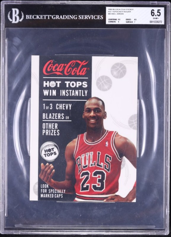 1989-90 Coca-Cola Hot Tops Jordan front