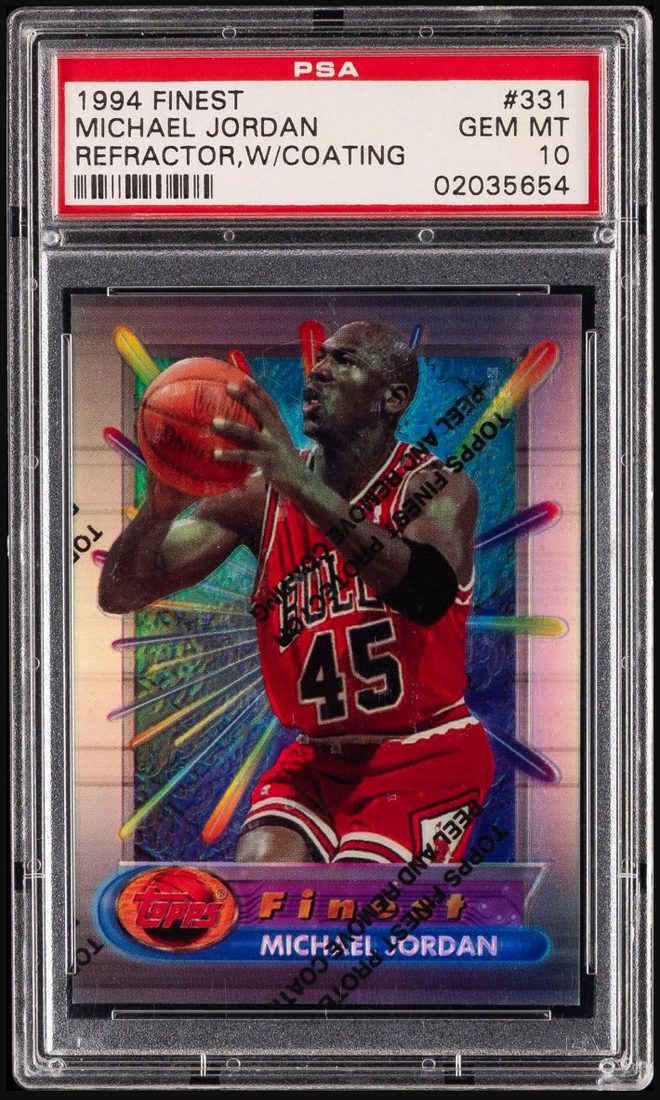 1994-95 Finest Refractor #331 Michael Jordan #45 &mdash; Front