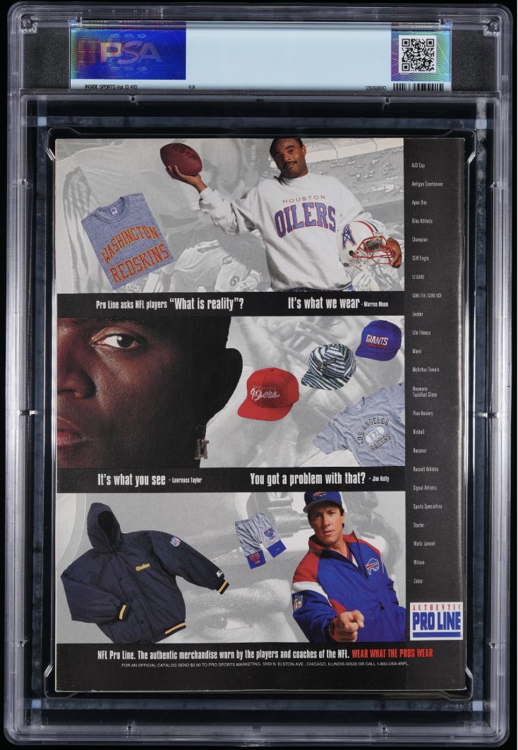 Sports Illustrated PSA slab reverse