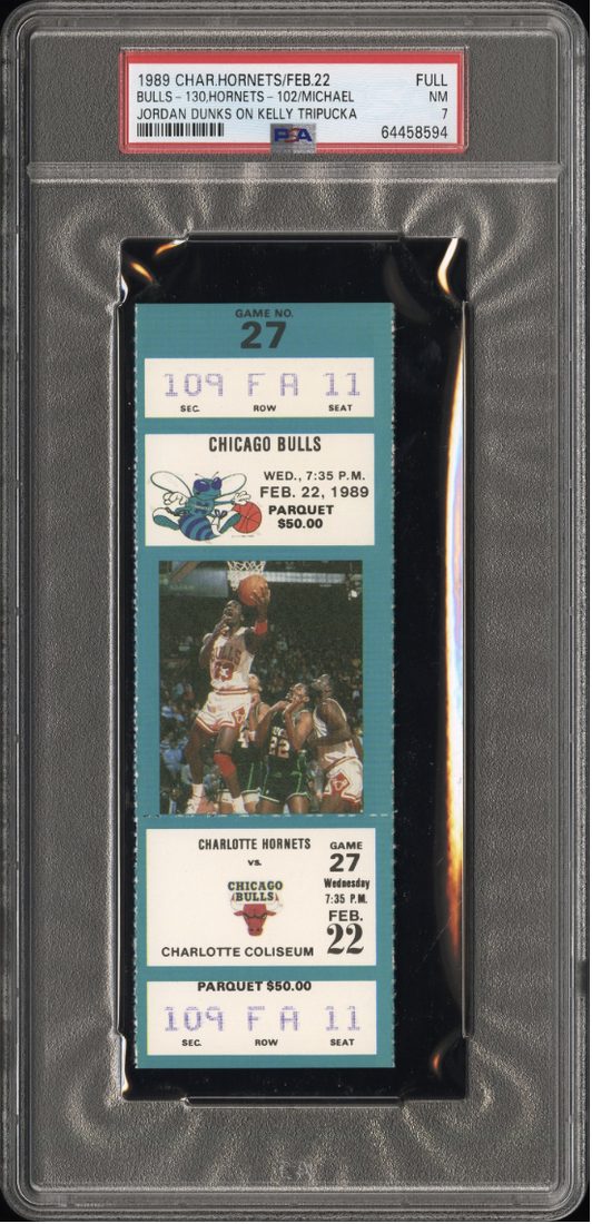 February 22, 1989 – Bulls vs Hornets front