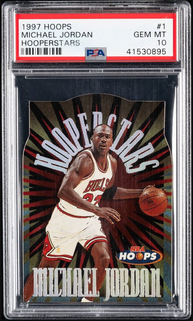 1997-98 Hoops HooperStars #1 Michael Jordan &mdash; Front