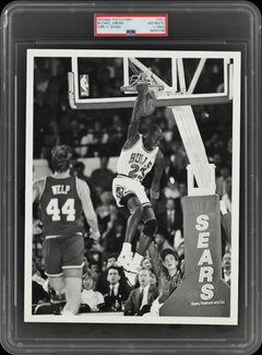 1980s Jordan dunk over 76ers front