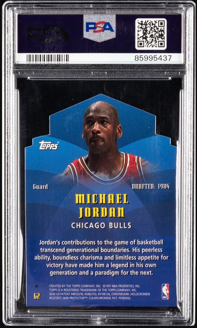 1997-98 Topps Generations Refractor #G2 Michael Jordan &mdash; Back