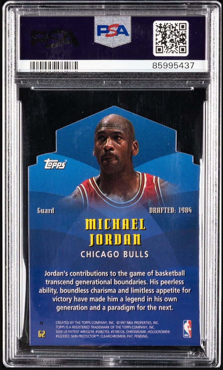 1997-98 Topps Generations Refractor #G2 Michael Jordan &mdash; Back