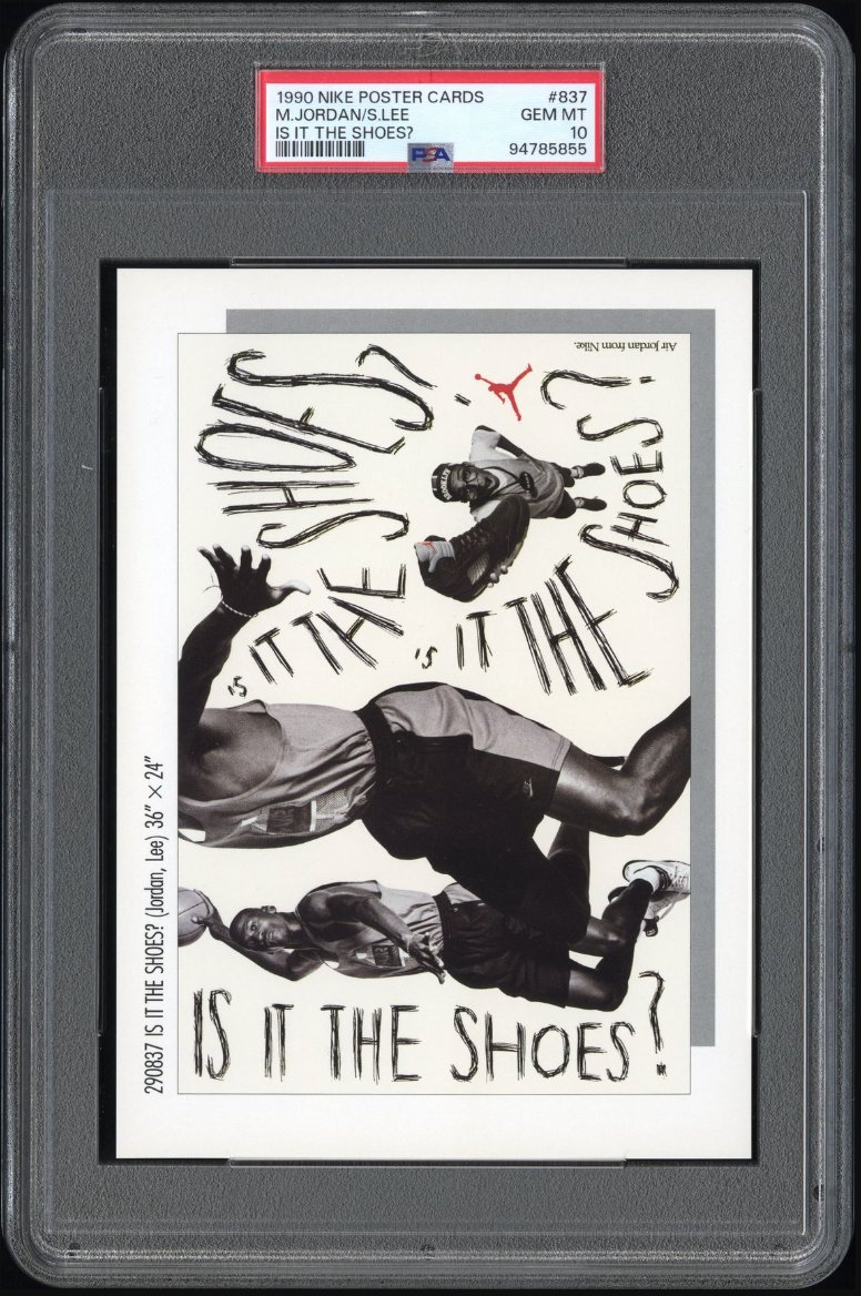 1990 Nike Poster Card #837 Is It The Shoes front