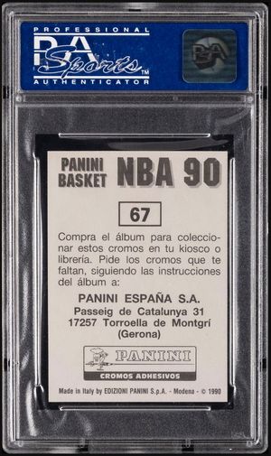 1989 Panini NBA 90 #67 back