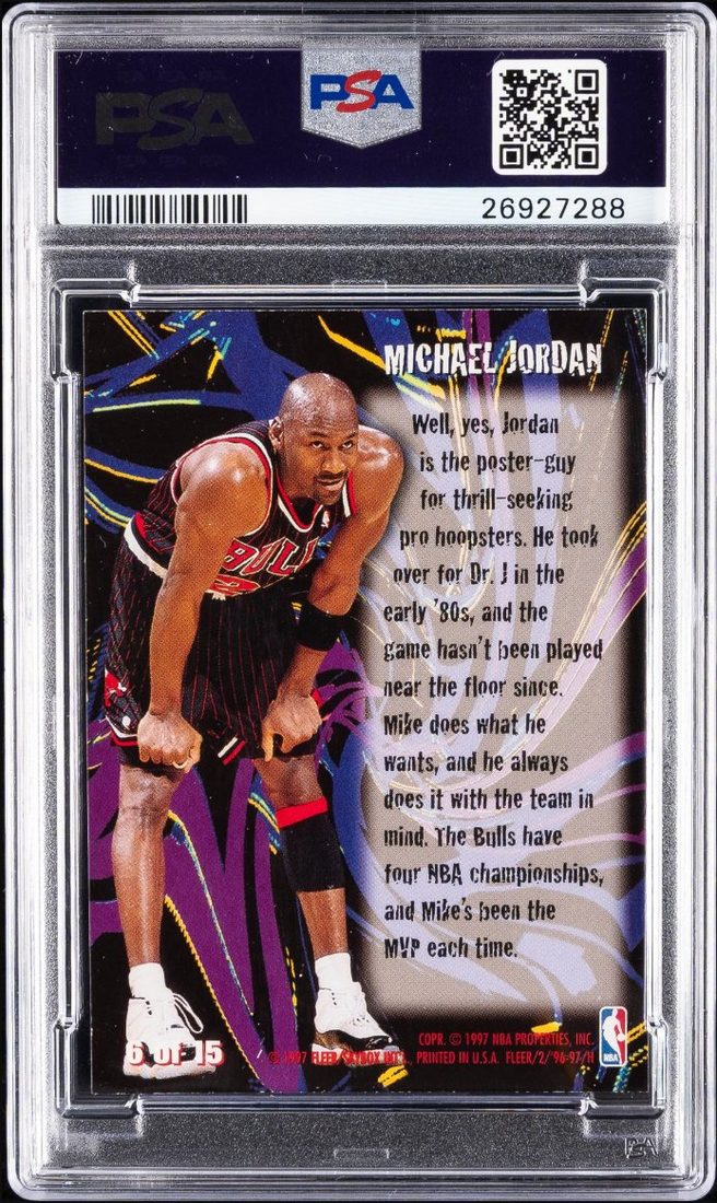 1996 Fleer Thrill Seekers #6 — Back