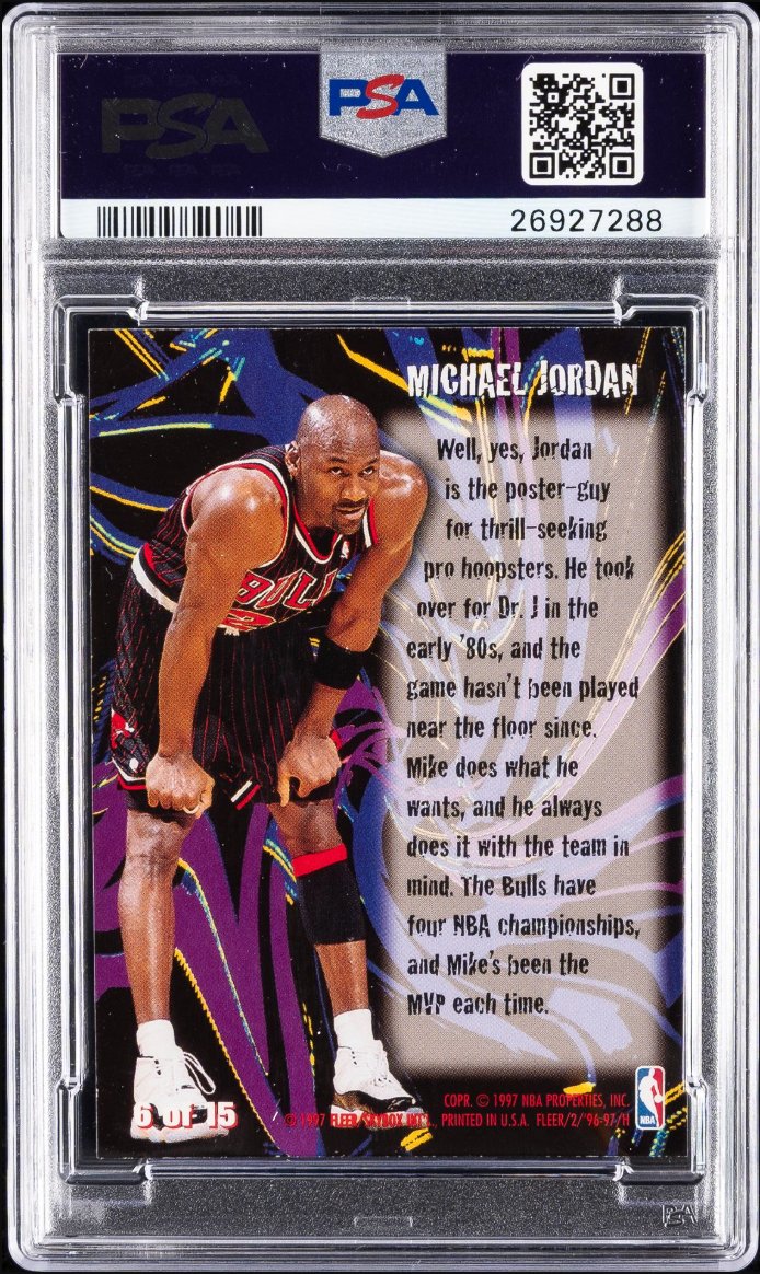 1996 Fleer Thrill Seekers #6 — Back
