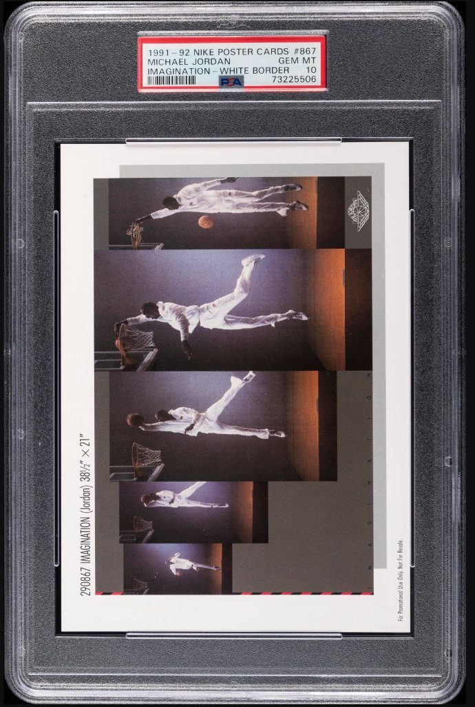 1991-92 Nike Poster Card #867 Imagination — Front