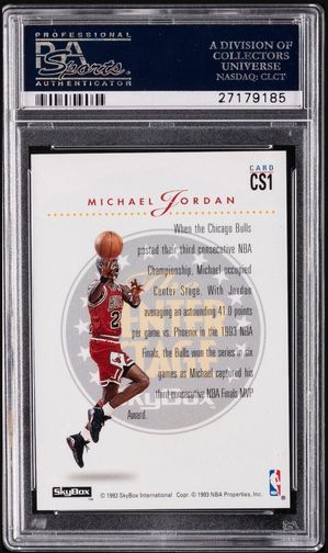 1993-94 SkyBox Premium Center Stage #CS1 back