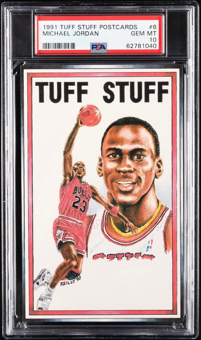 1991 Tuff Stuff Postcards #6 Michael Jordan &mdash; Front
