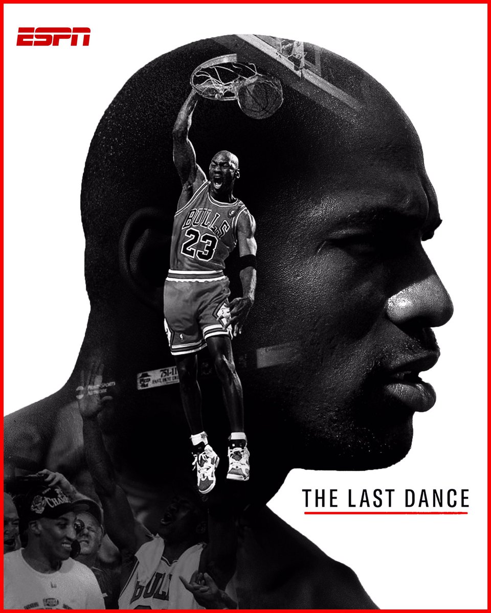 Michael Jordan dunking — The Last Dance silhouette