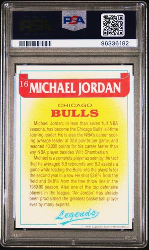 1990 Legends Magazine Insert #16 back