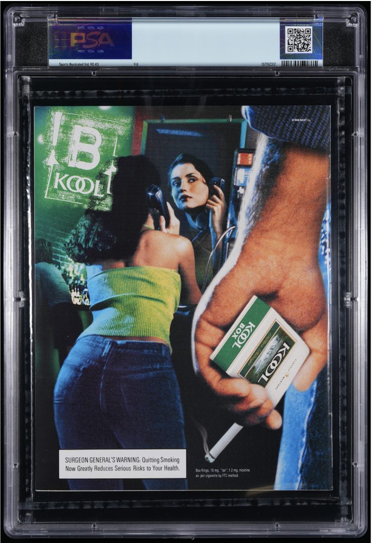 Sports Illustrated PSA slab reverse