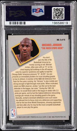 1992-93 Fleer Total D #5 back