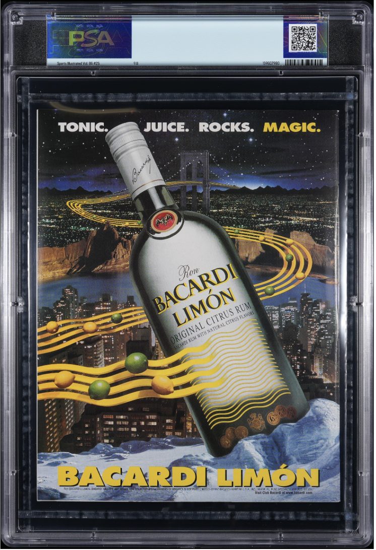 Sports Illustrated PSA slab reverse