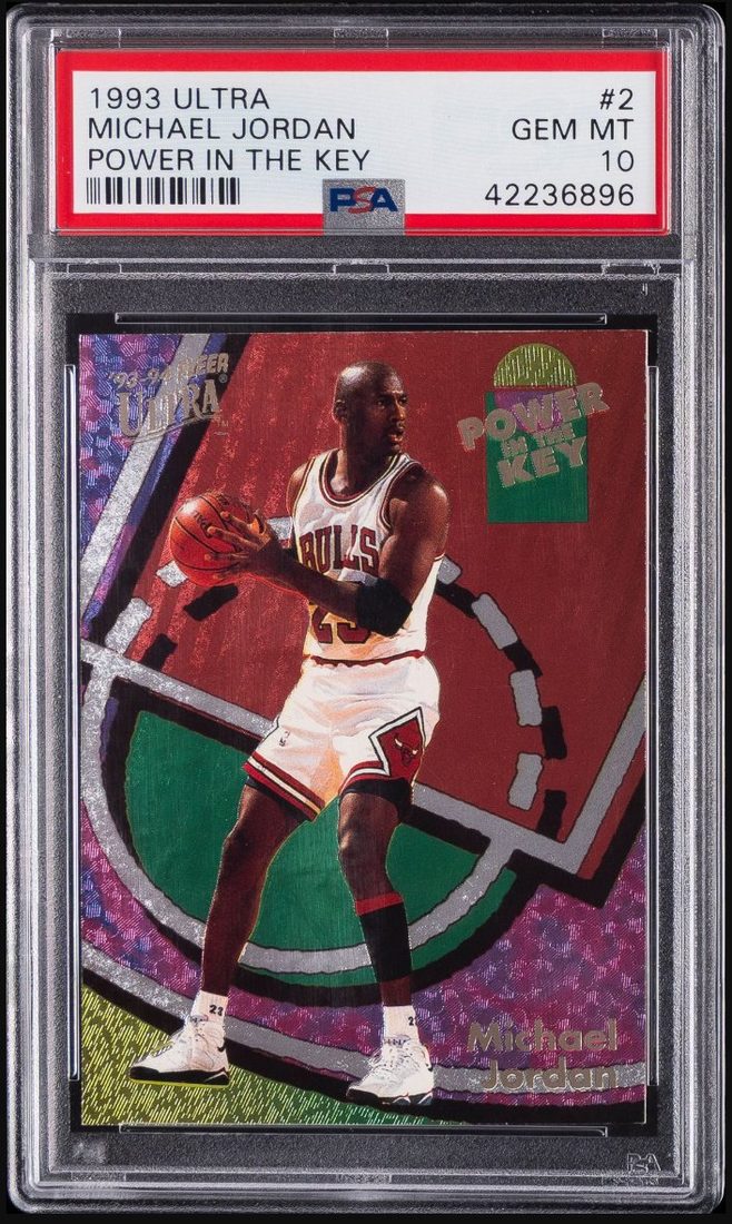 1993-94 Fleer Ultra Power In The Key #2 Michael Jordan &mdash; Front