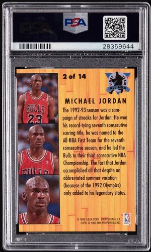 1993-94 Fleer Ultra All-NBA Team #2 back