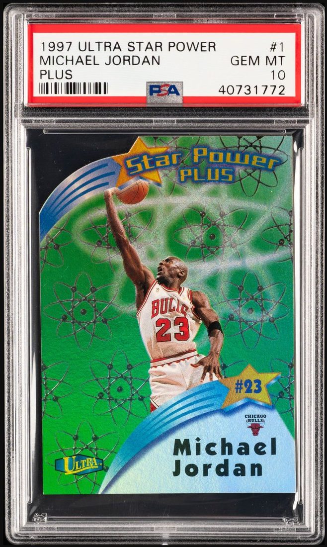 1997-98 Ultra Star Power Plus #1 Michael Jordan &mdash; Front