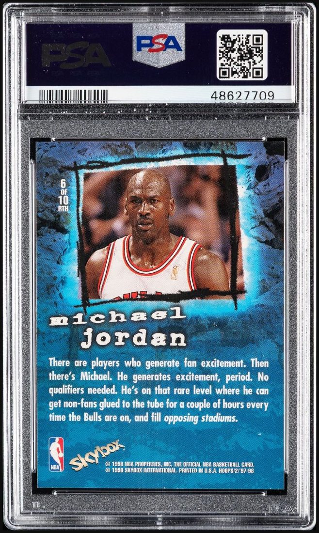 1997-98 Hoops Rock The House #6 Michael Jordan &mdash; Back