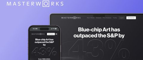 Masterworks platform showing fractional blue-chip art investing